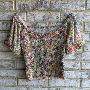 Floral Smocked Blouse
